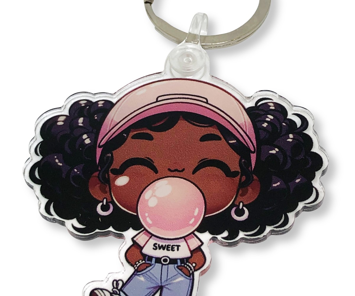 Bubbly Nia Acrylic Keychain
