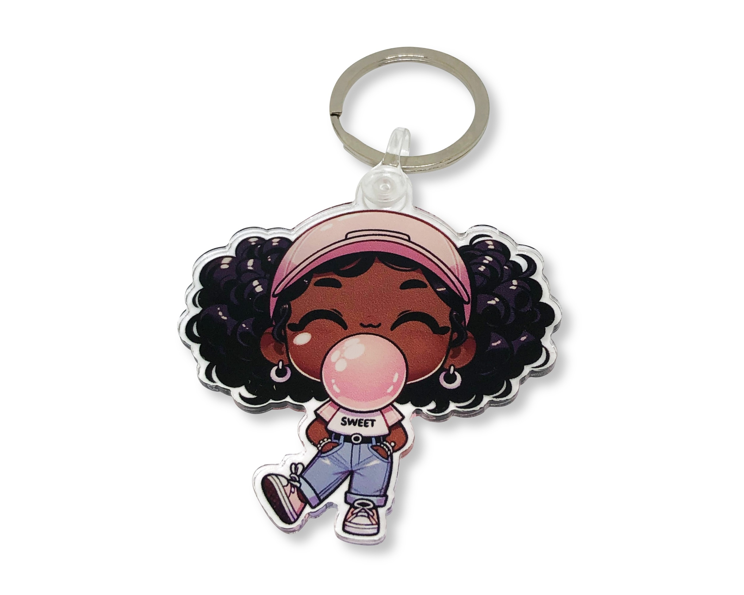 Bubbly Nia Acrylic Keychain