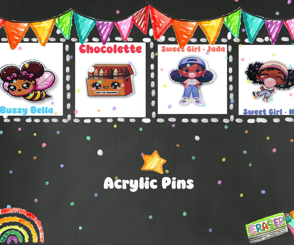 Buzzy Bella Acrylic Pin