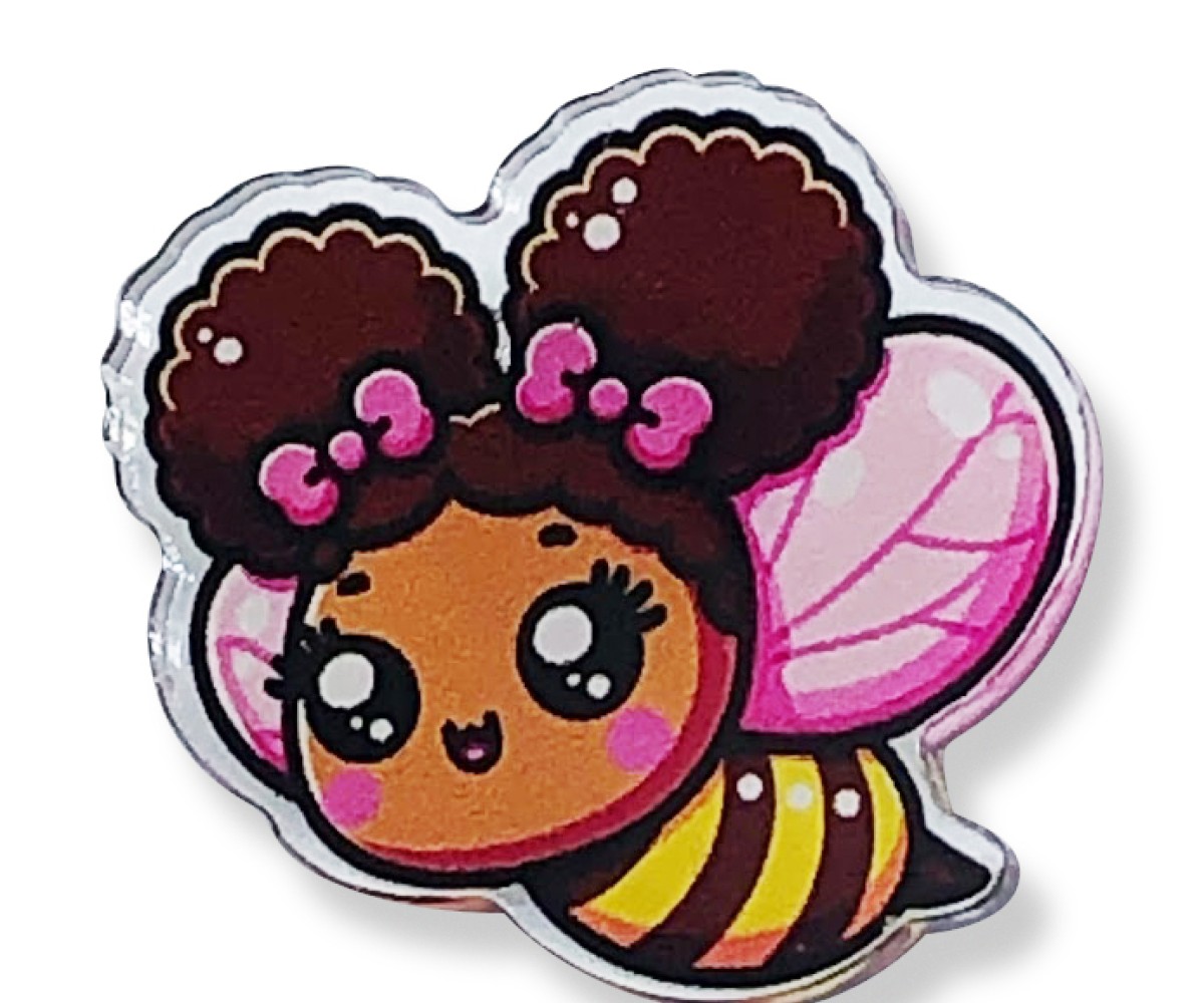 Buzzy Bella Acrylic Pin