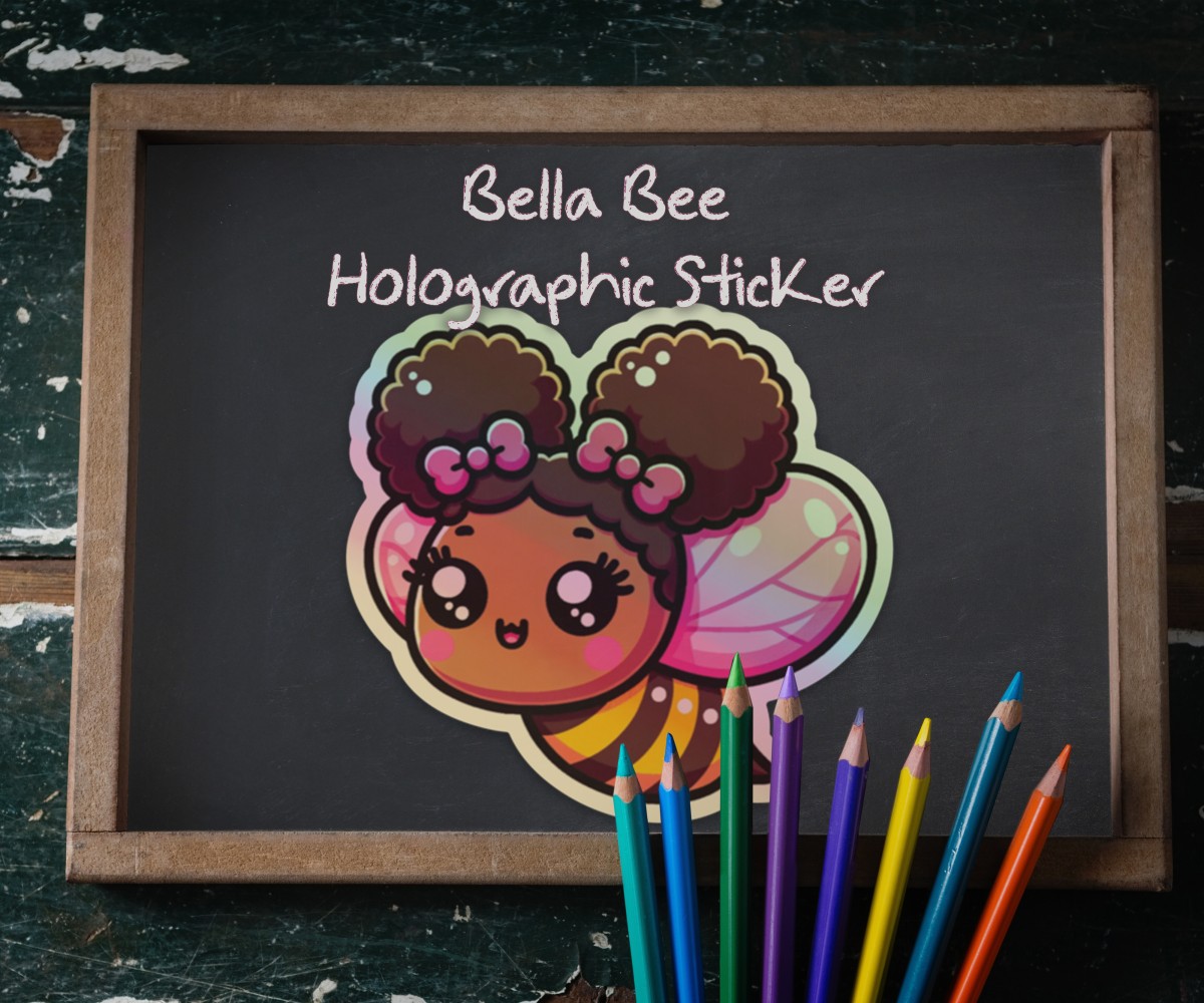 Buzzy Bella Holographic Sticker