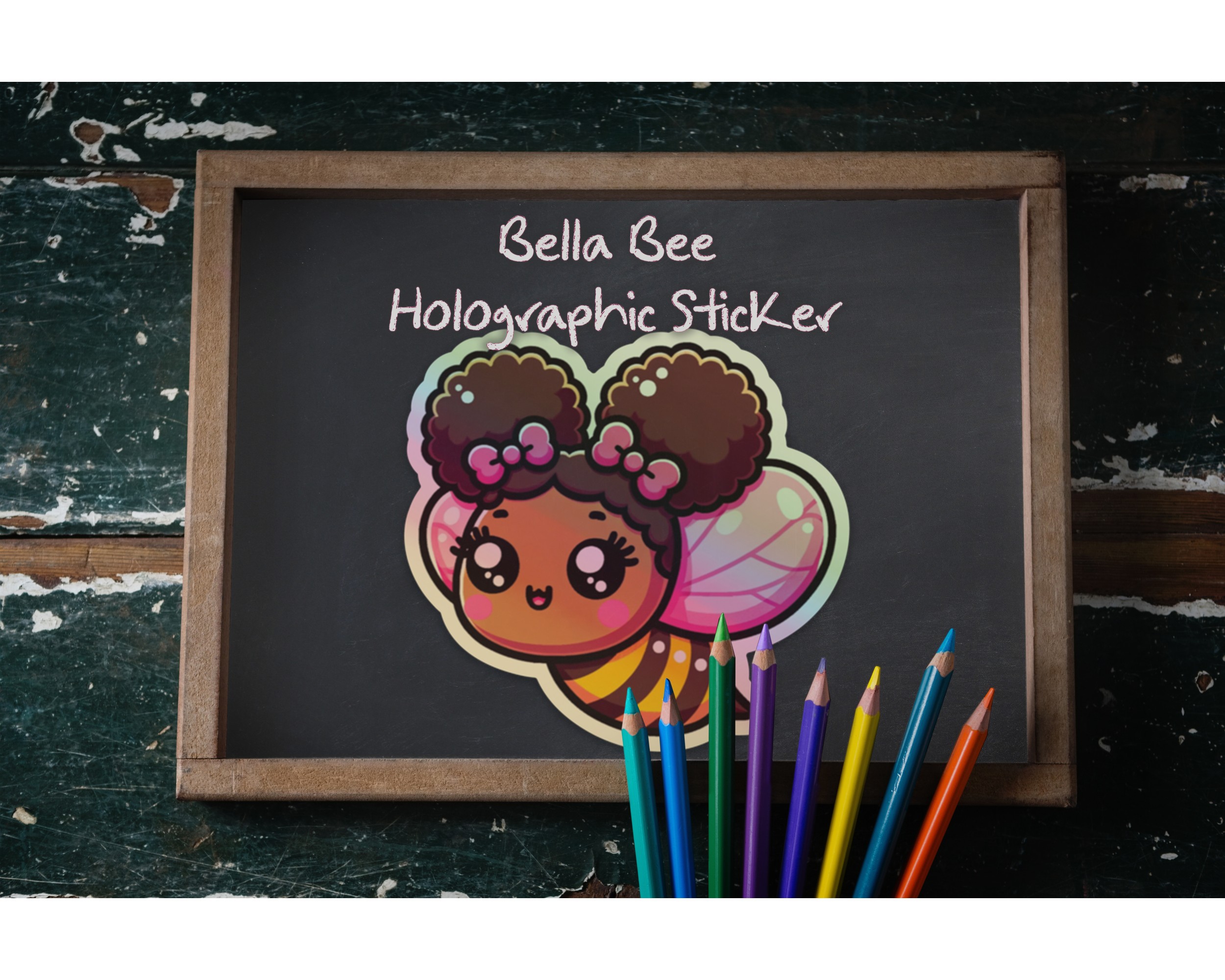 Buzzy Bella Holographic Sticker