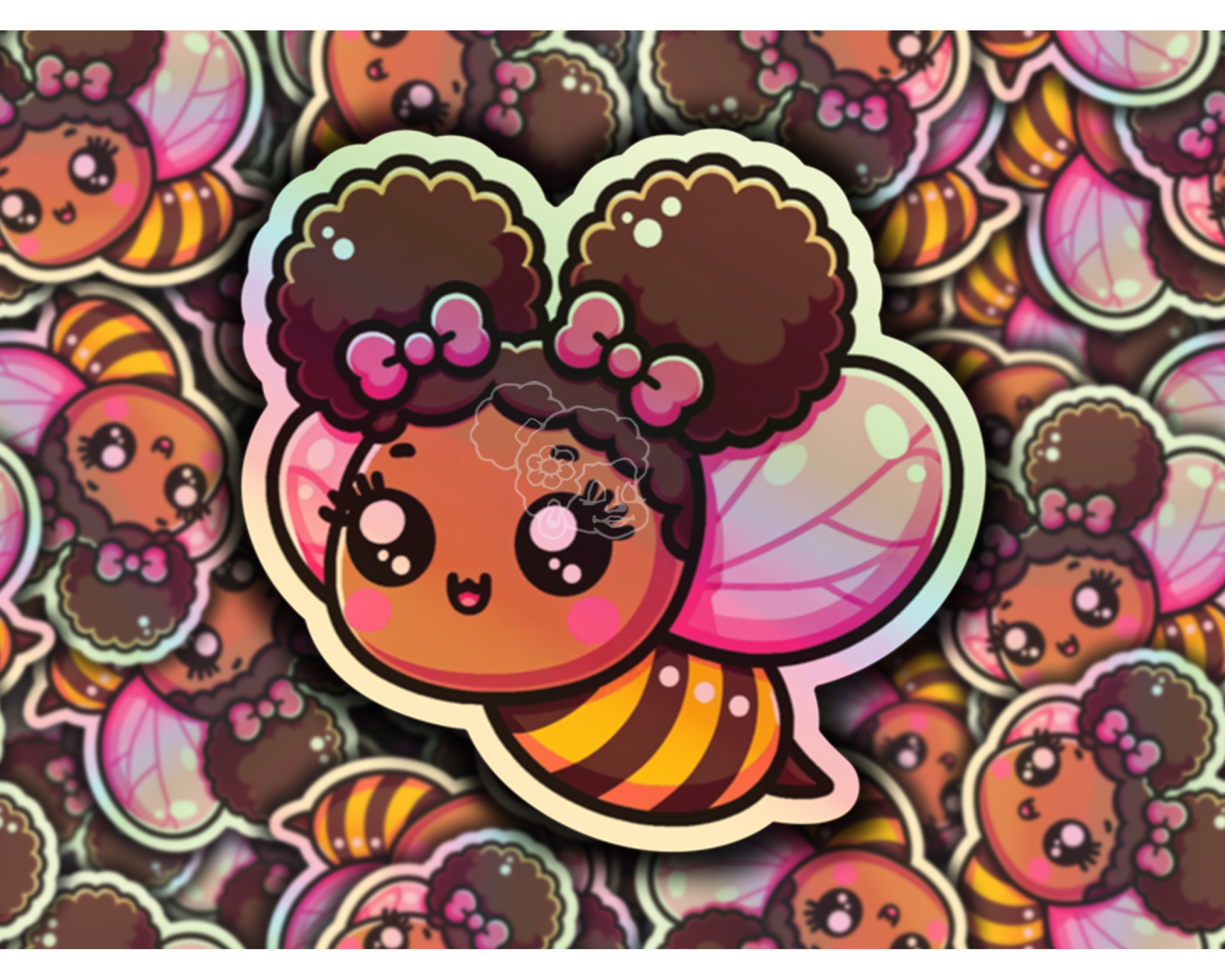 Buzzy Bella Holographic Sticker