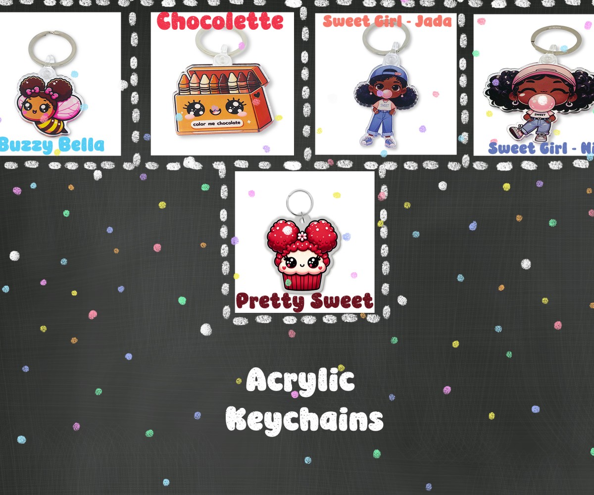 Color Me Chocolate Acrylic Keychain