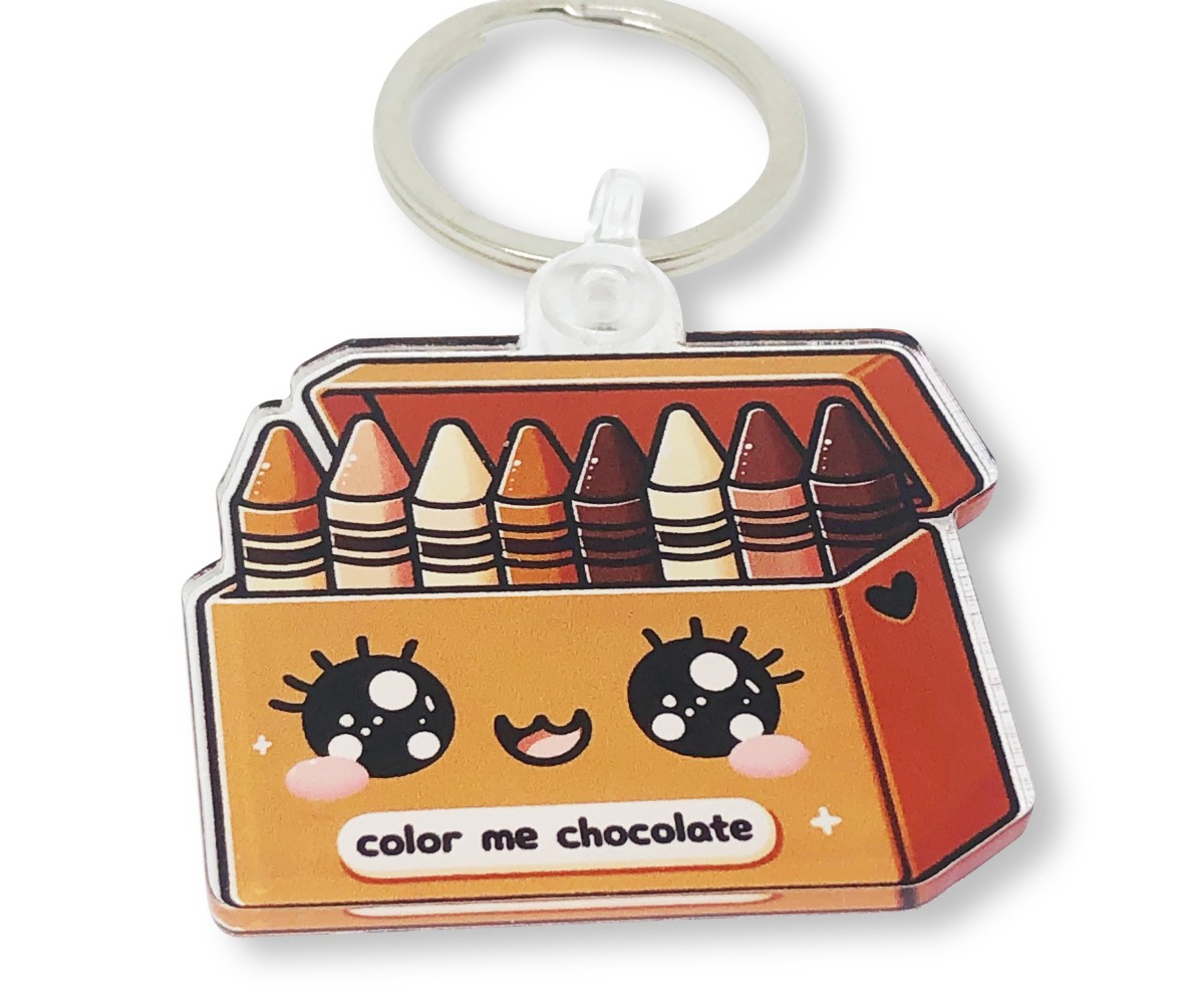 Color Me Chocolate Acrylic Keychain