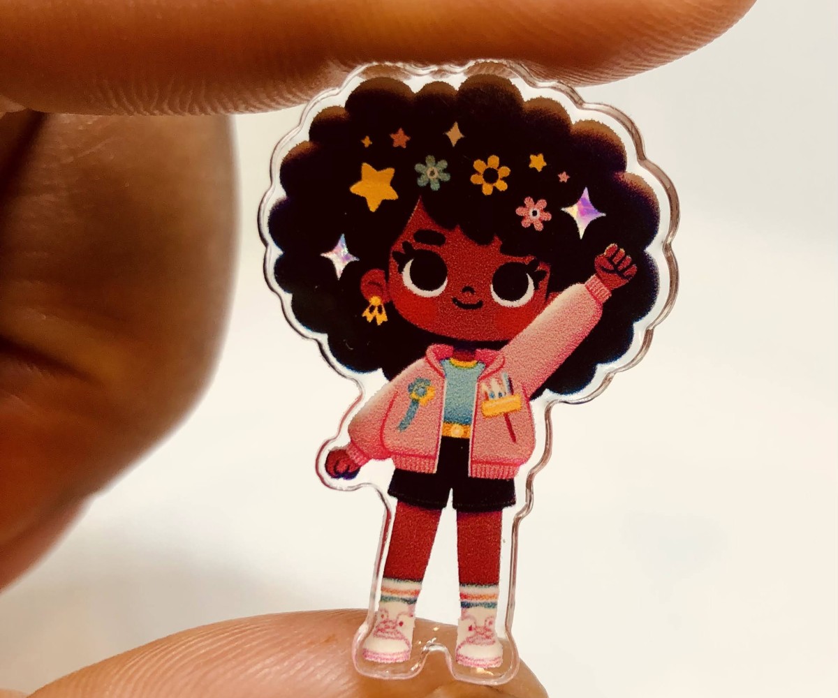 Radiant Reese Acrylic Pin