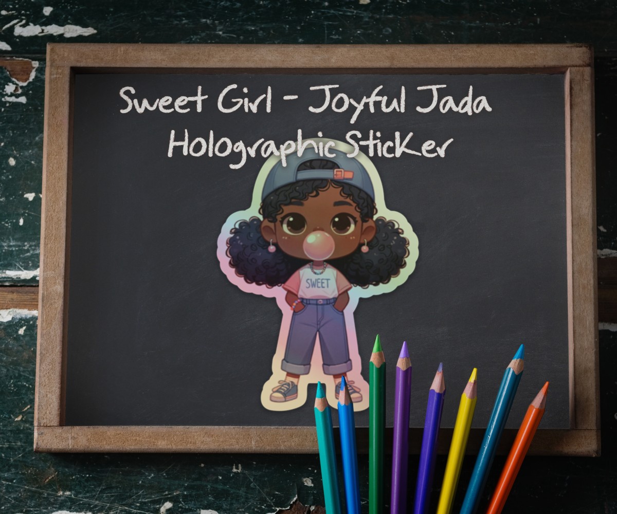 Sweet Girl Jada Holographic Sticker