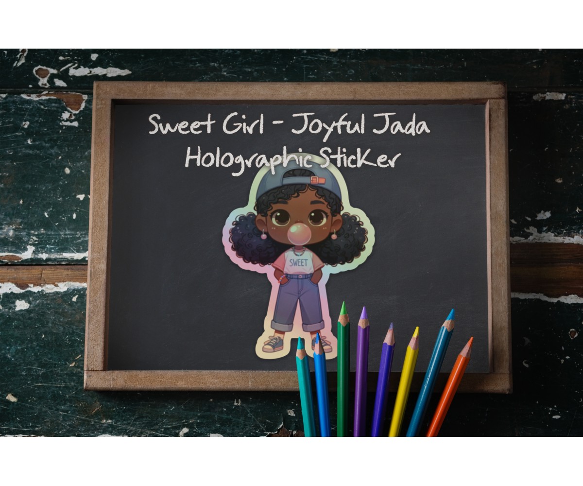 Sweet Girl Jada Holographic Sticker