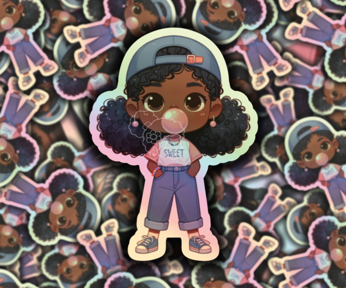 Sweet Girl Jada Holographic Sticker