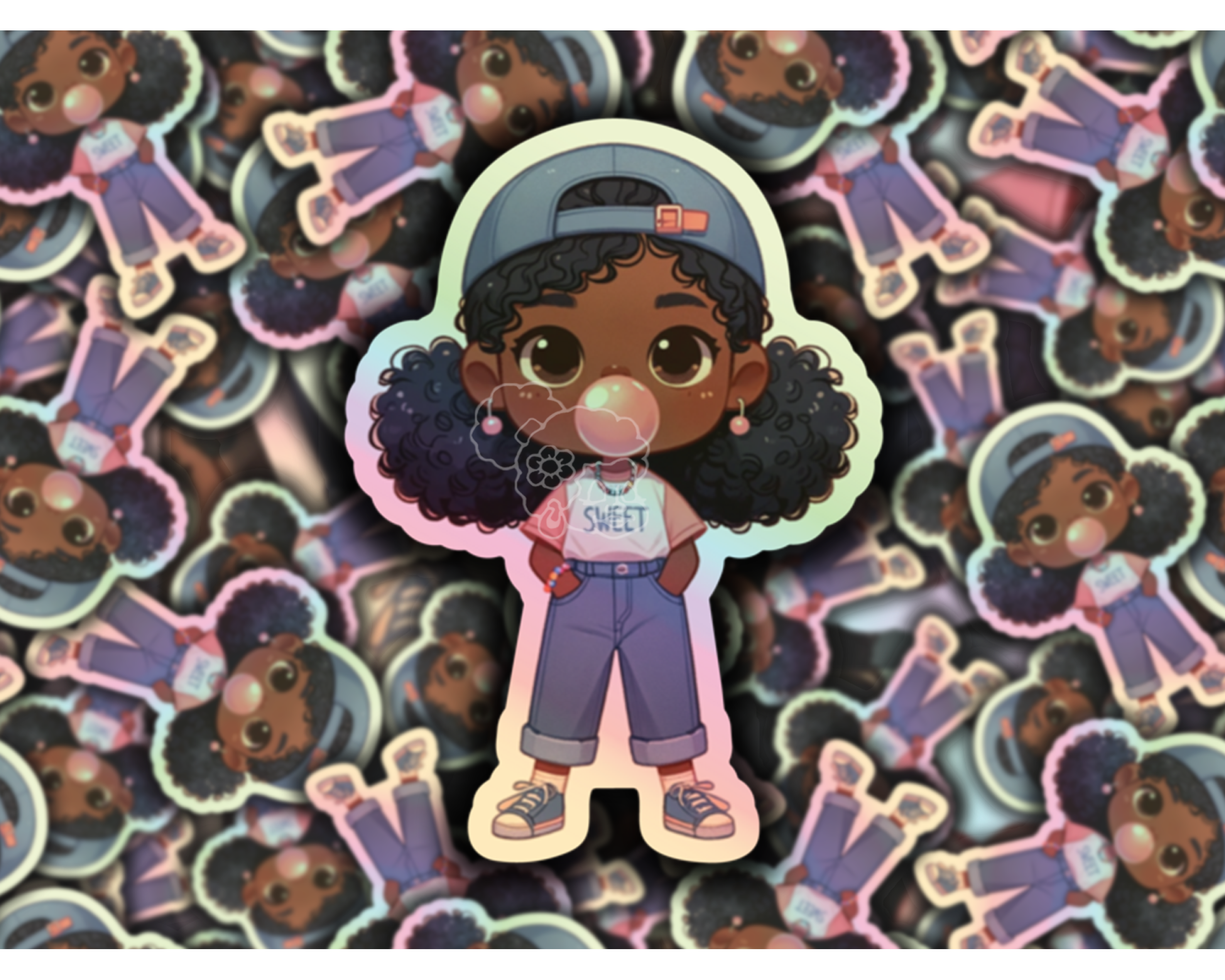 Sweet Girl Jada Holographic Sticker