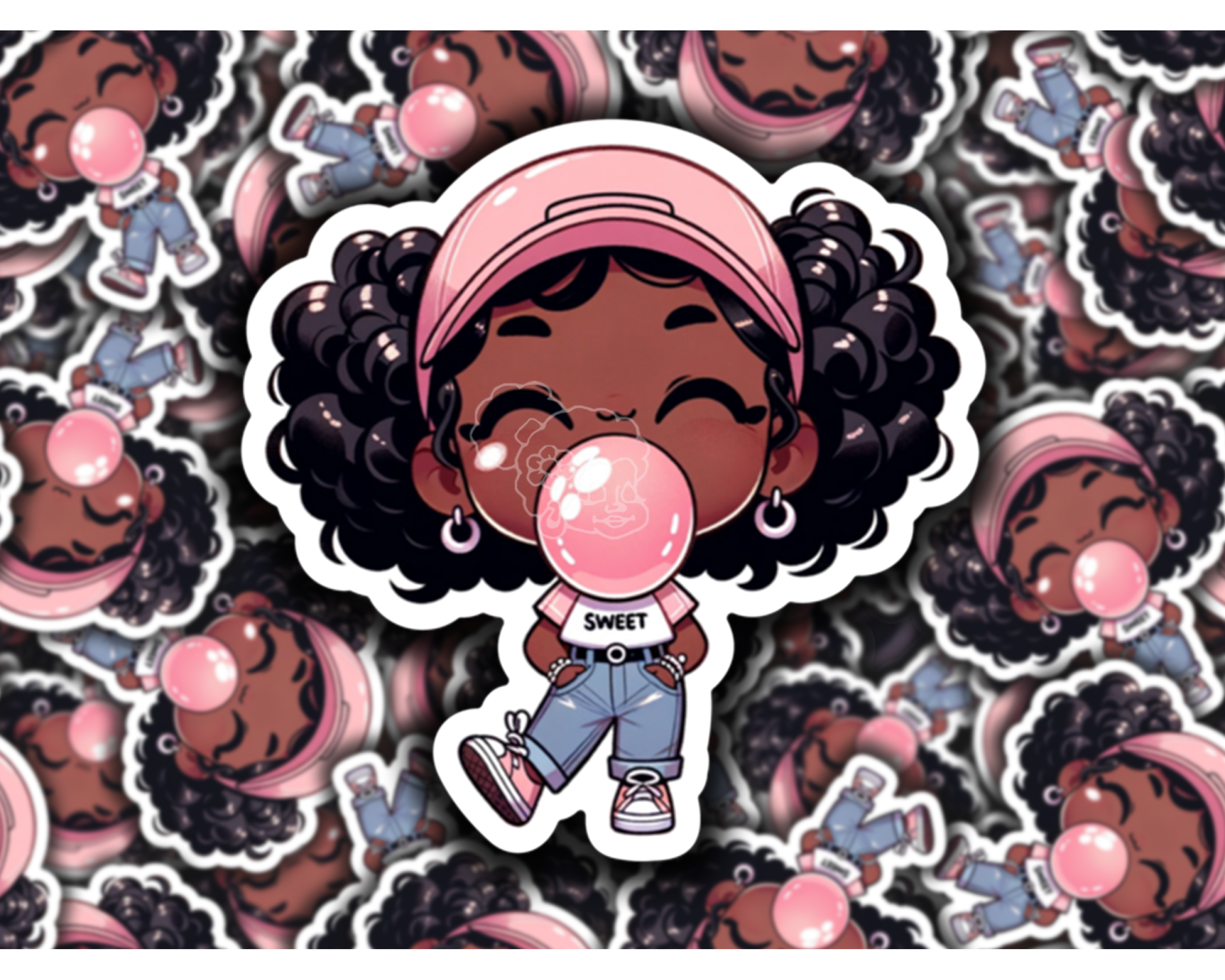 Sweet Girl Nia Vinyl Sticker